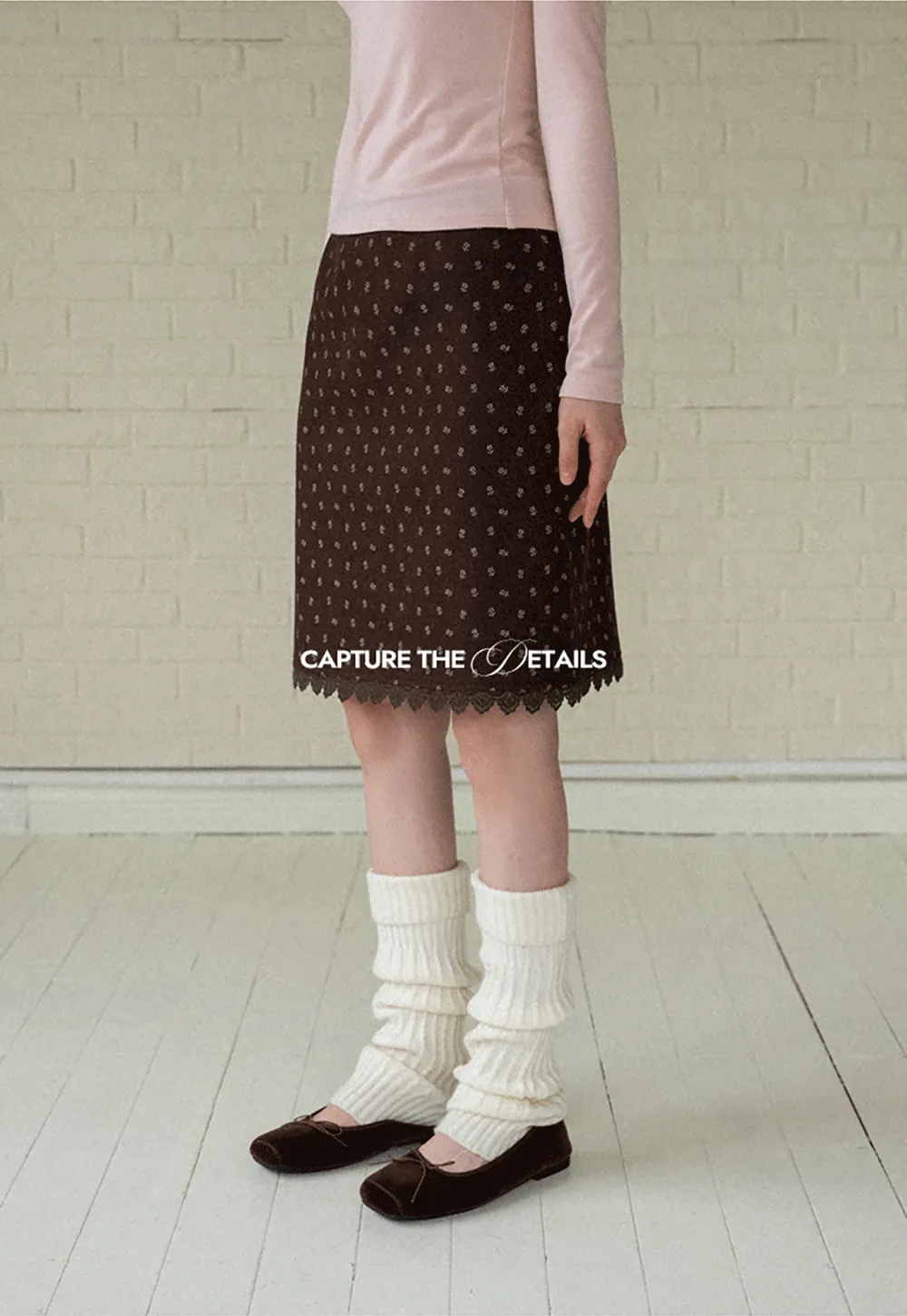 Floral Jacquard Mini Skirt