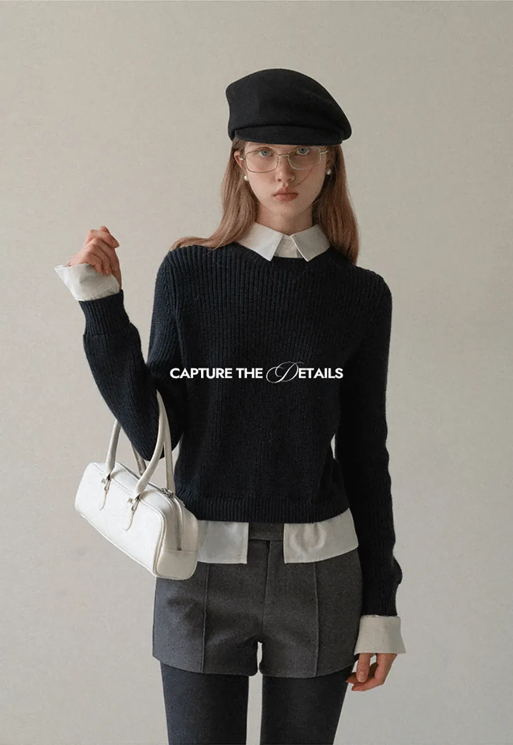 Wool Structured Newsboy Cap