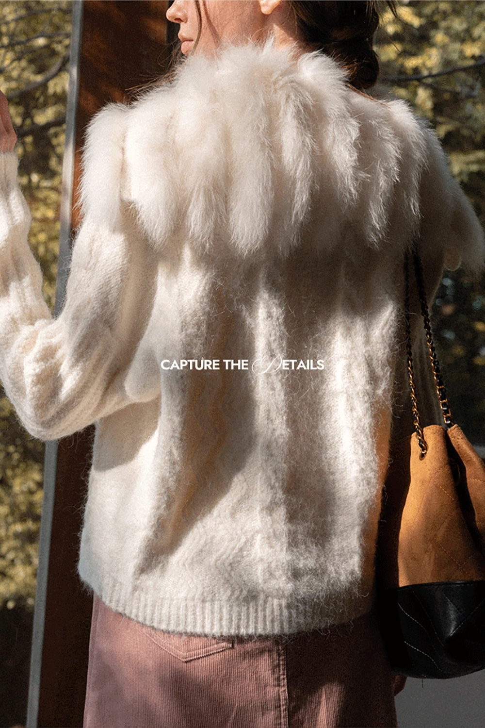 Statement Fuzzy Cable Knit Cardigan