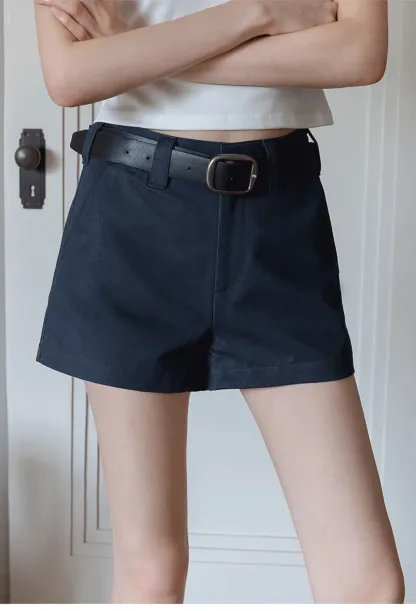 Women’s High Waist Belted Shorts
