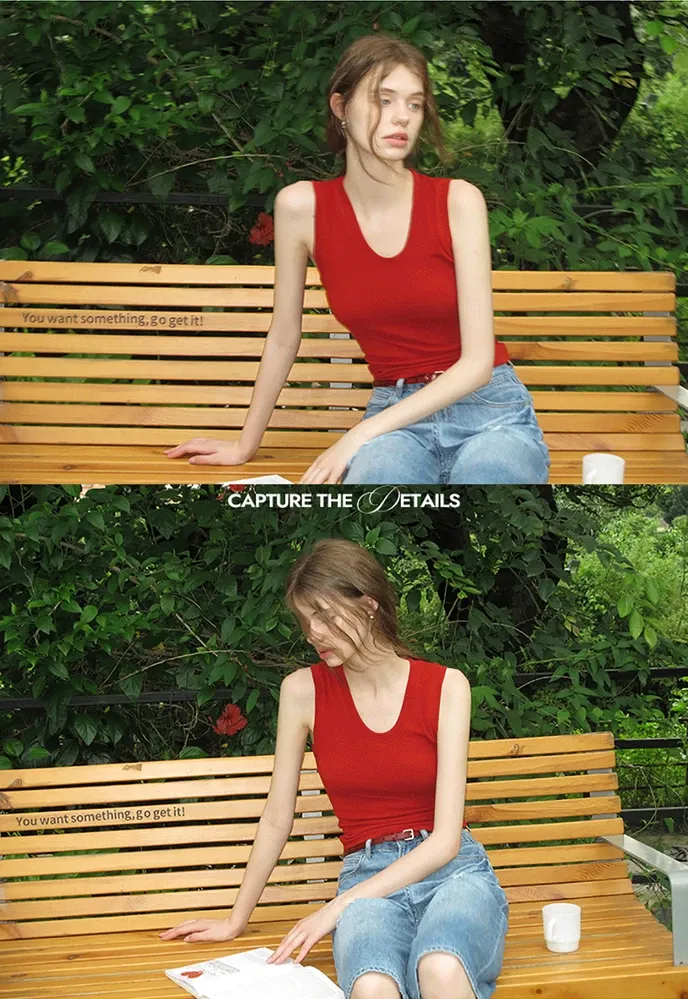 Women’s Distressed Wide-Leg Denim Bermuda Shorts