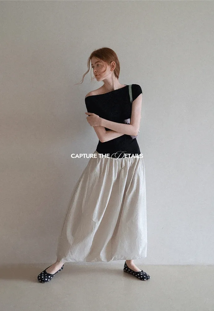 Women’s Colorblock Boat Neck A-Line Midi Dress