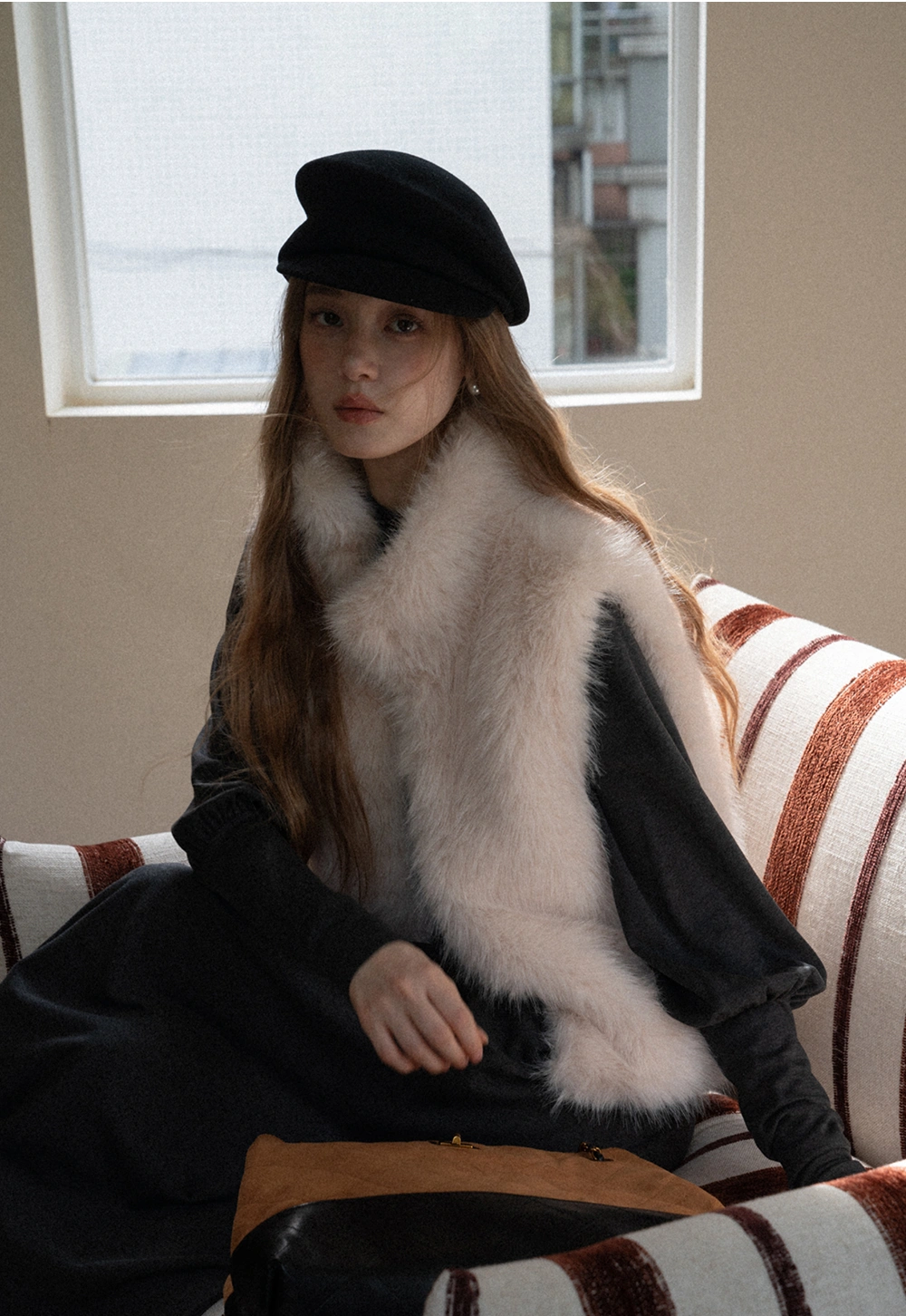 Women Faux Fur Vest Sleeveless