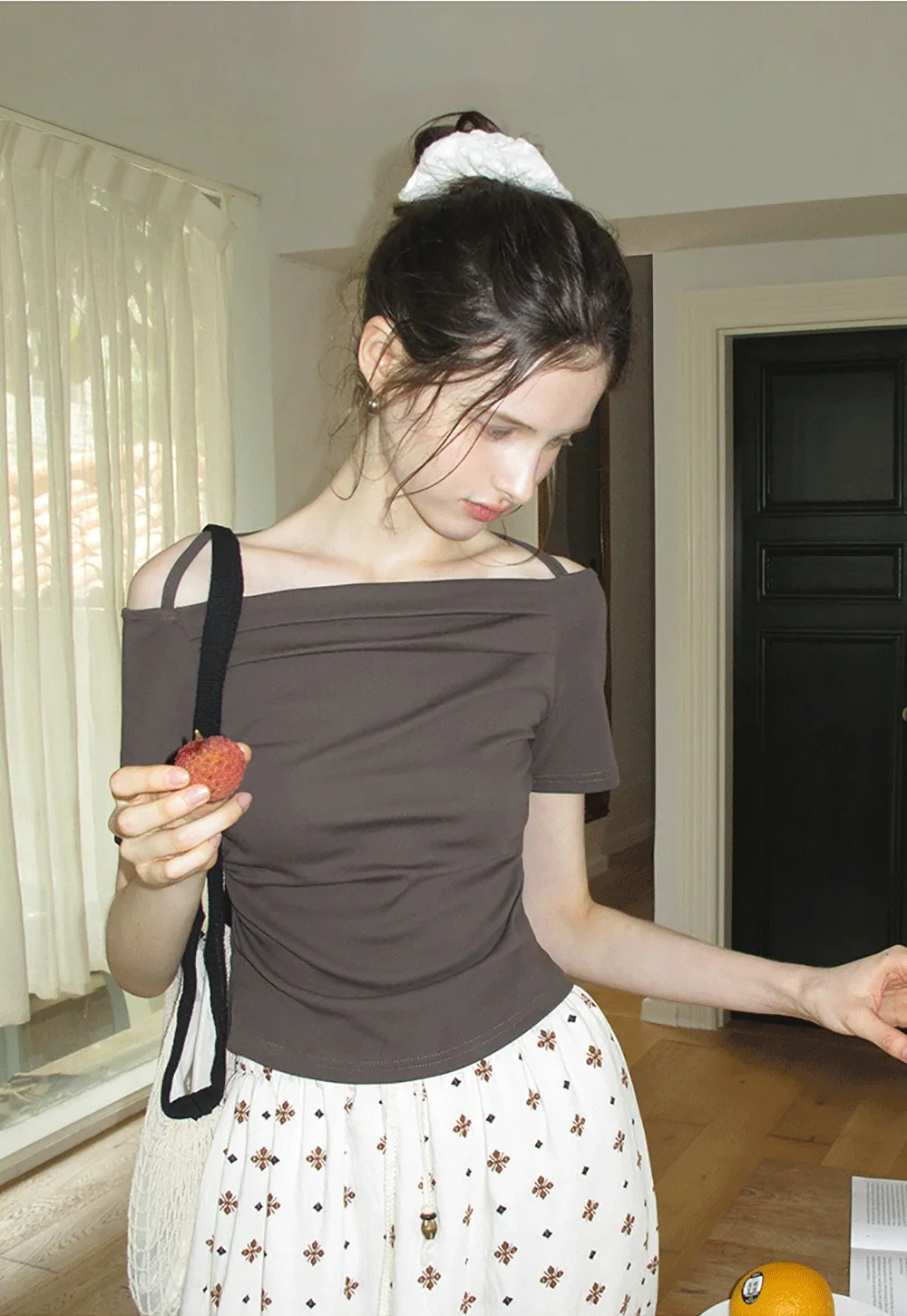 Strappy Off-Shoulder Tee