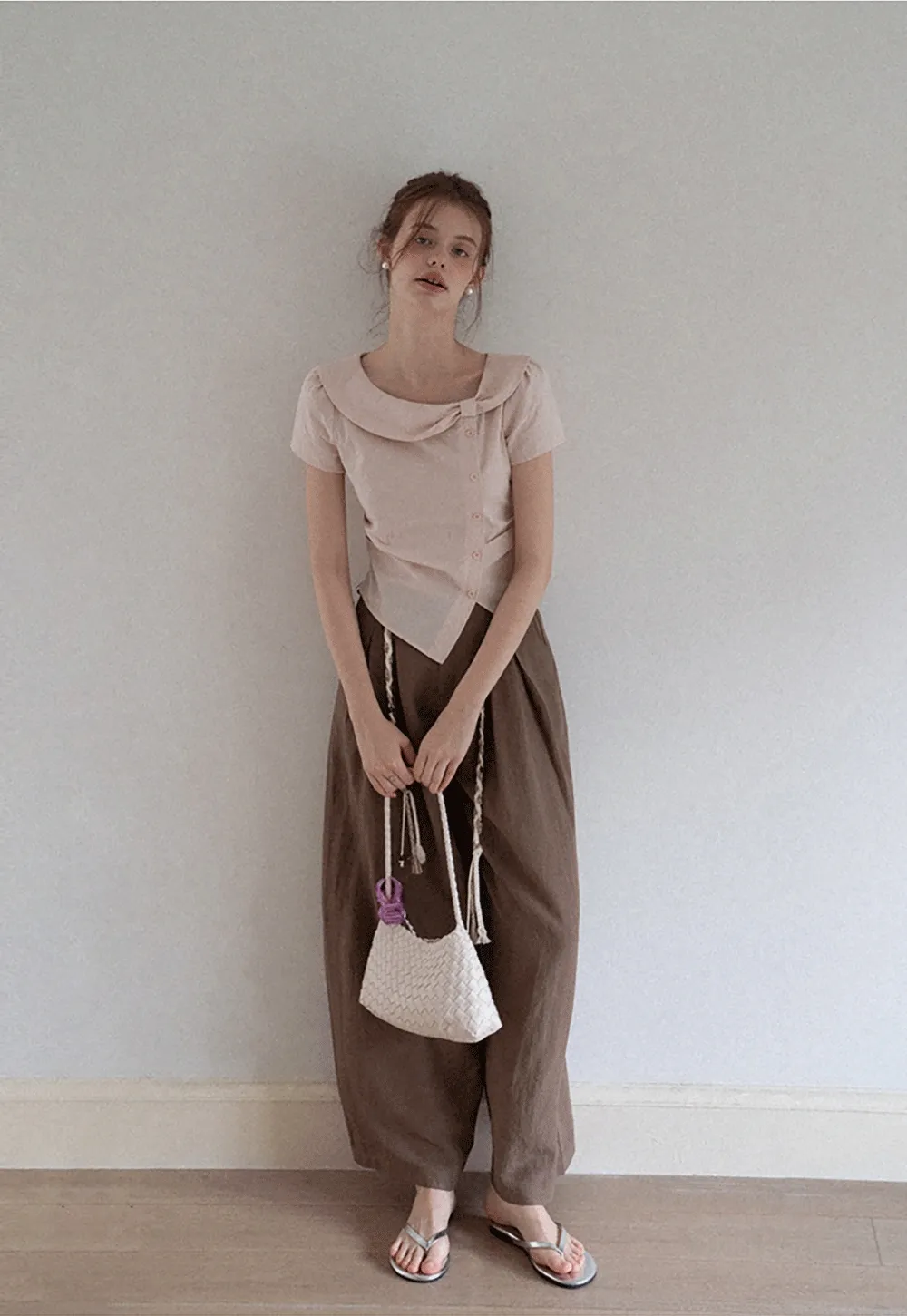 Women’s Peter Pan Collar Button Blouse