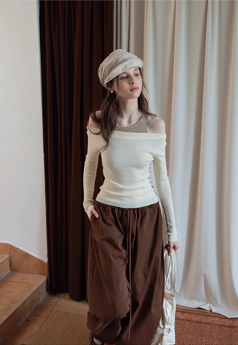 Women's Drawstring Wide-Leg Pants