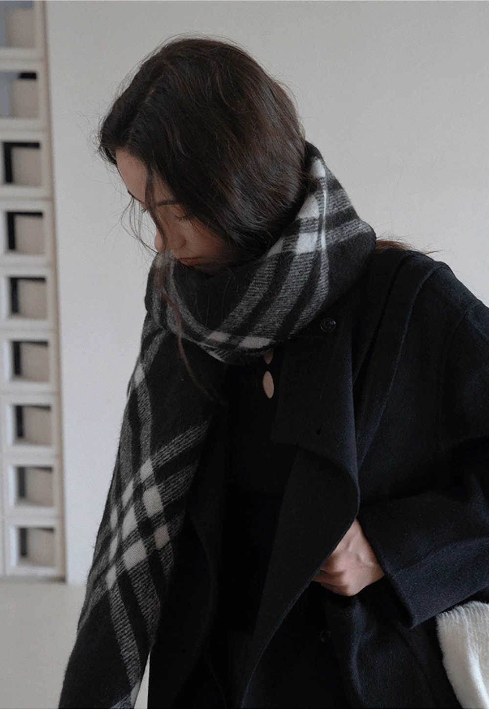 Classic Plaid Warm Shawl Scarf