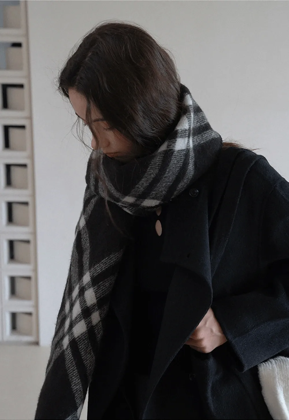 Classic Plaid Warm Shawl Scarf