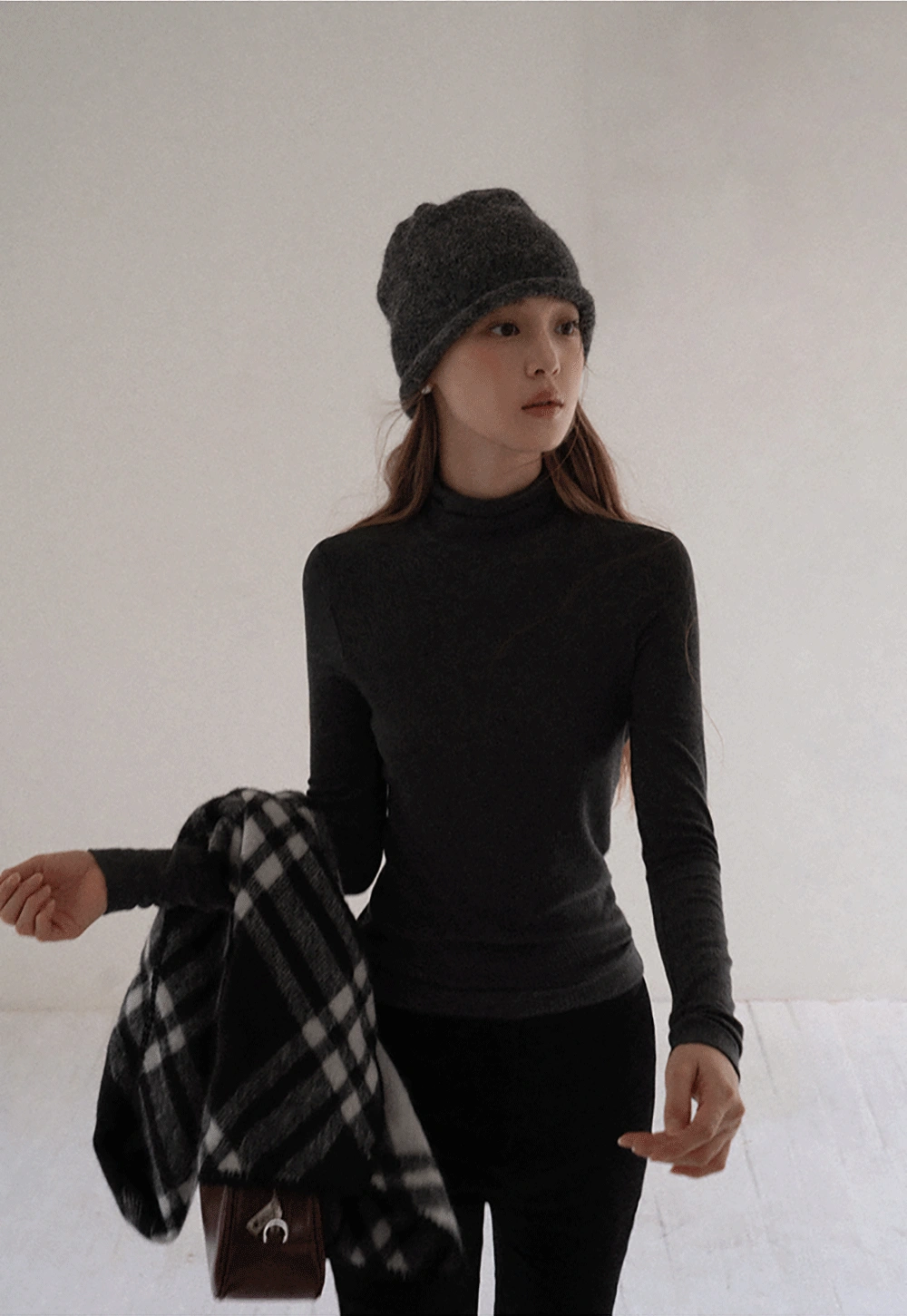 Women High Waist Slim Fit Trousers Minimalist Style