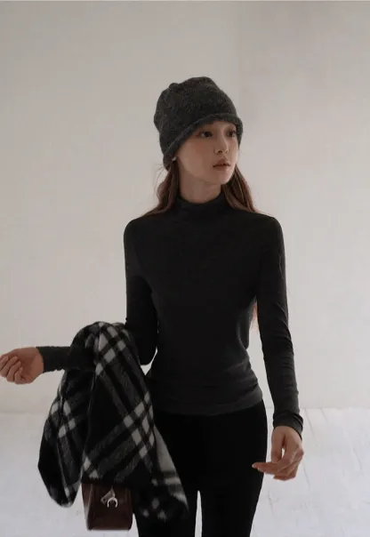 Women High Waist Slim Fit Trousers Minimalist Style