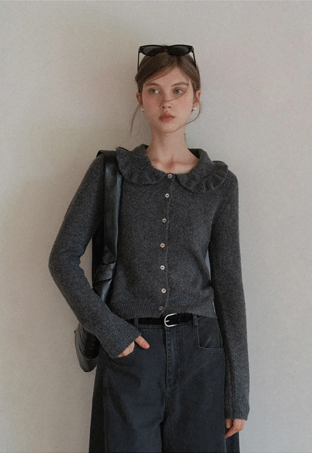 High-Rise Wide-Leg Denim Pants