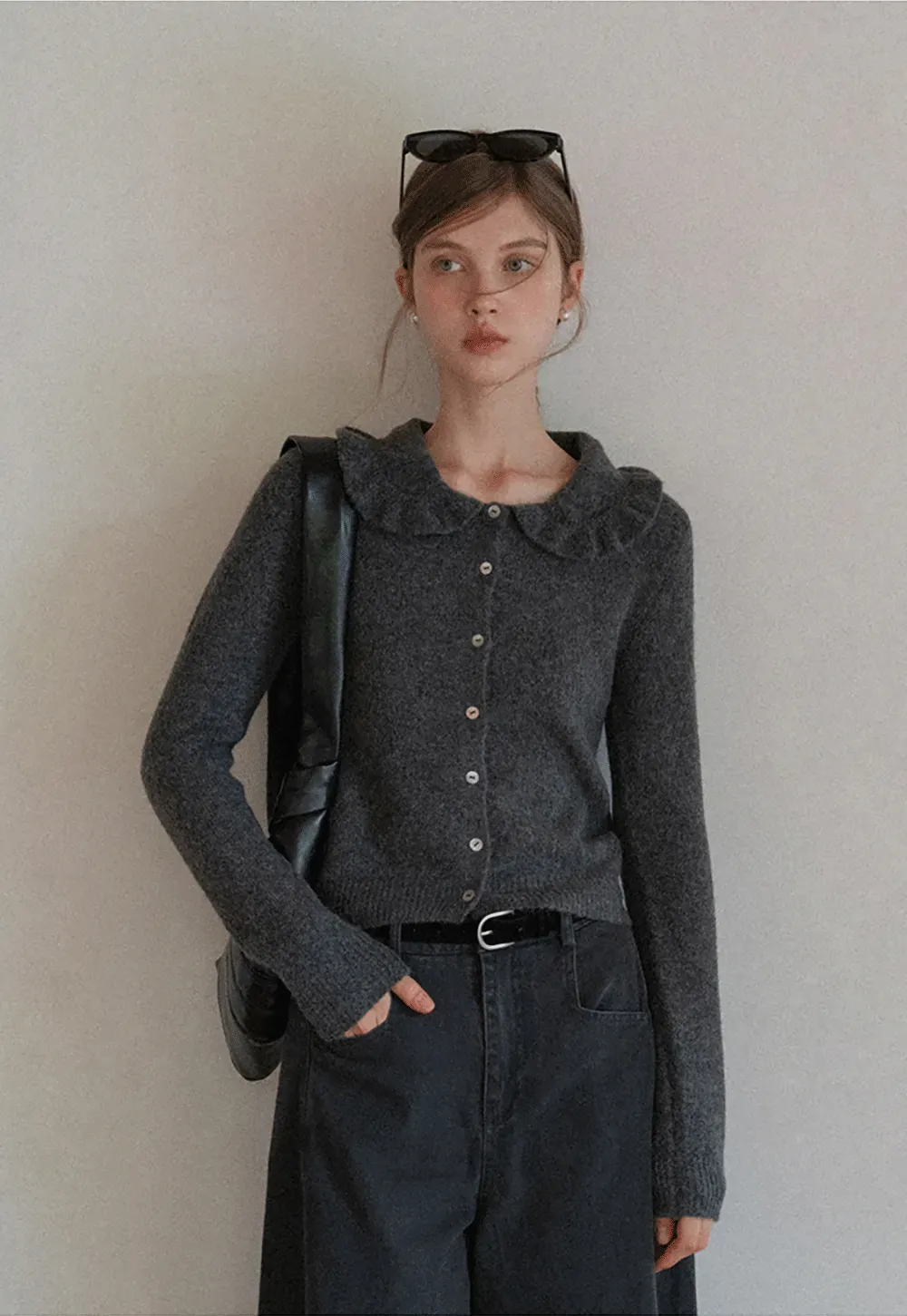 High-Rise Wide-Leg Denim Pants