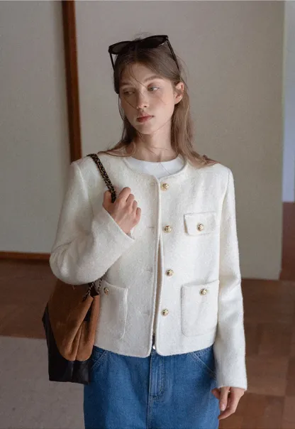 Womens Tweed Short Jacket