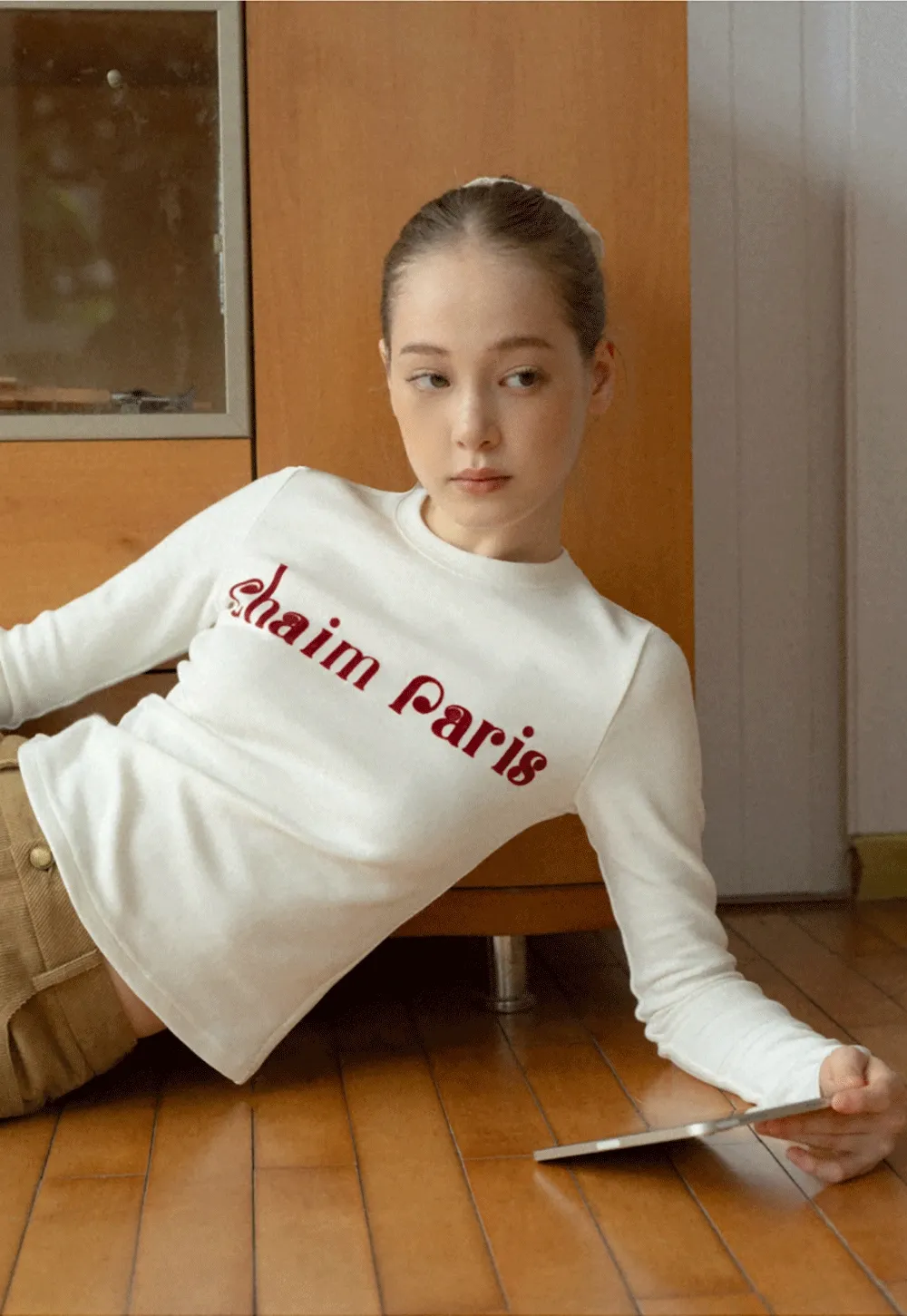 Graphic Print Long Sleeve Top for Women