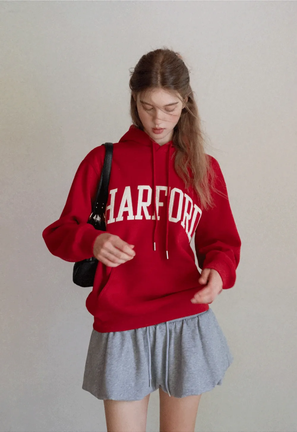 Stylish Hoodie with College Print