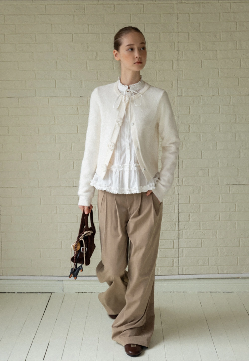 Women Cable Knit Cardigan