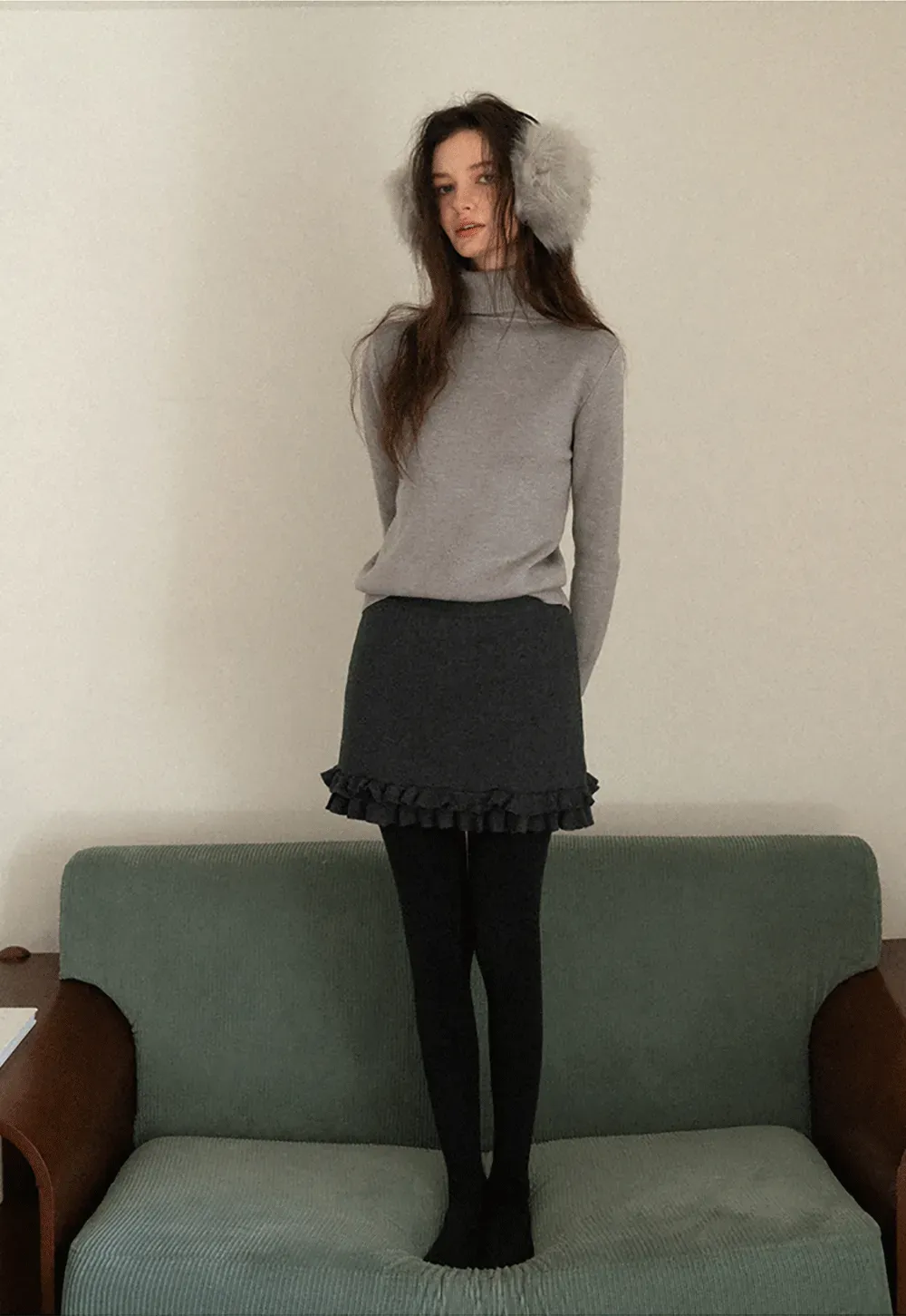 Soft Knit High-Waist Lounge Pants