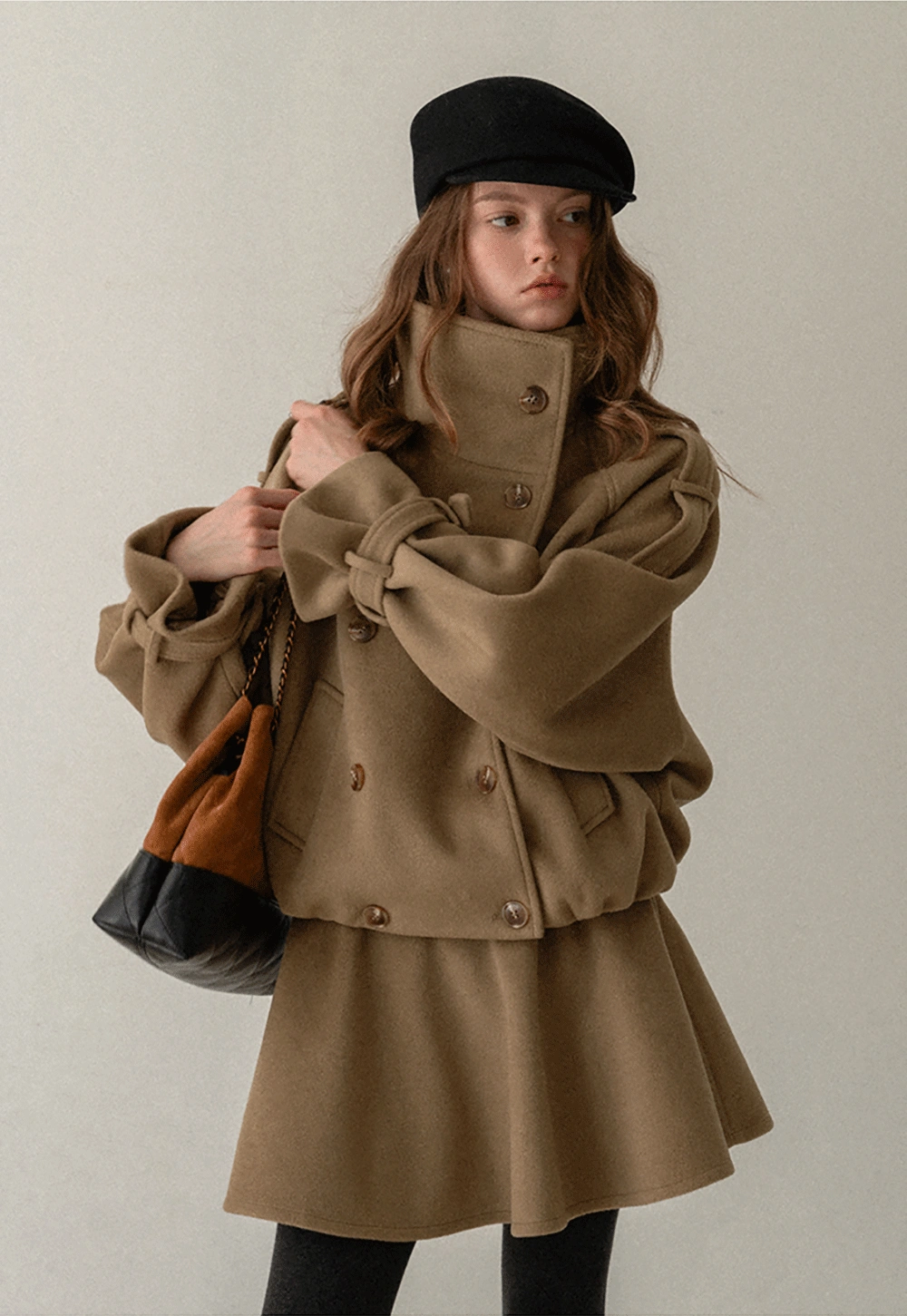 Elegant Jacket and Pleated Skirt Set