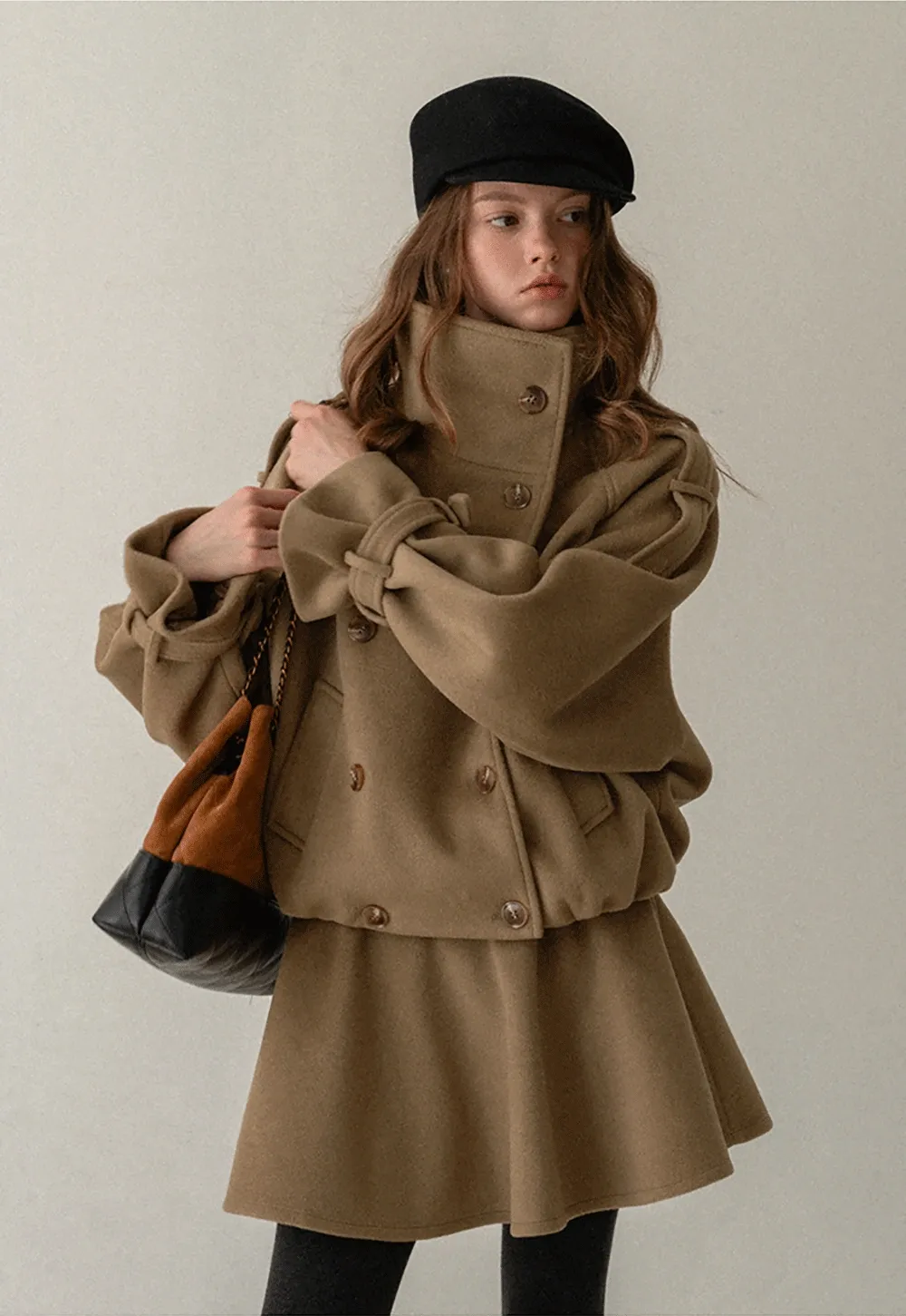 Elegant Jacket and Pleated Skirt Set