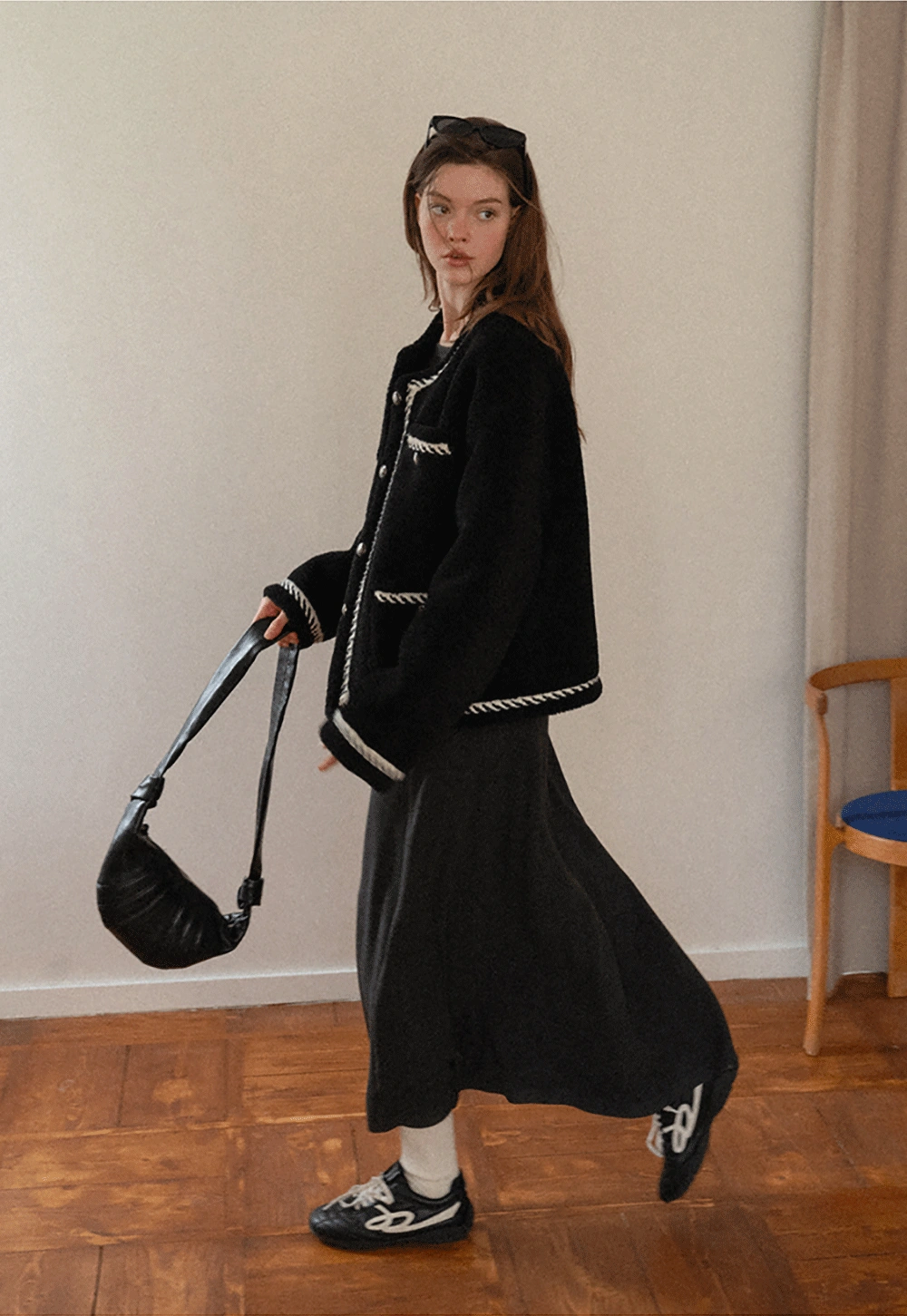 Chanel-Inspired Woven Quilted Short Jacket