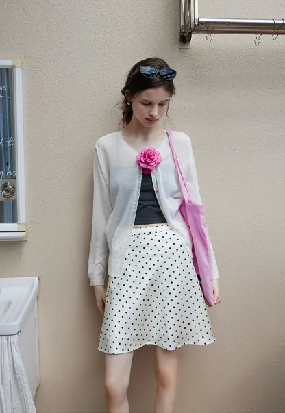 Women’s Lightweight Knit Button Down Cardigan Long Sleeve