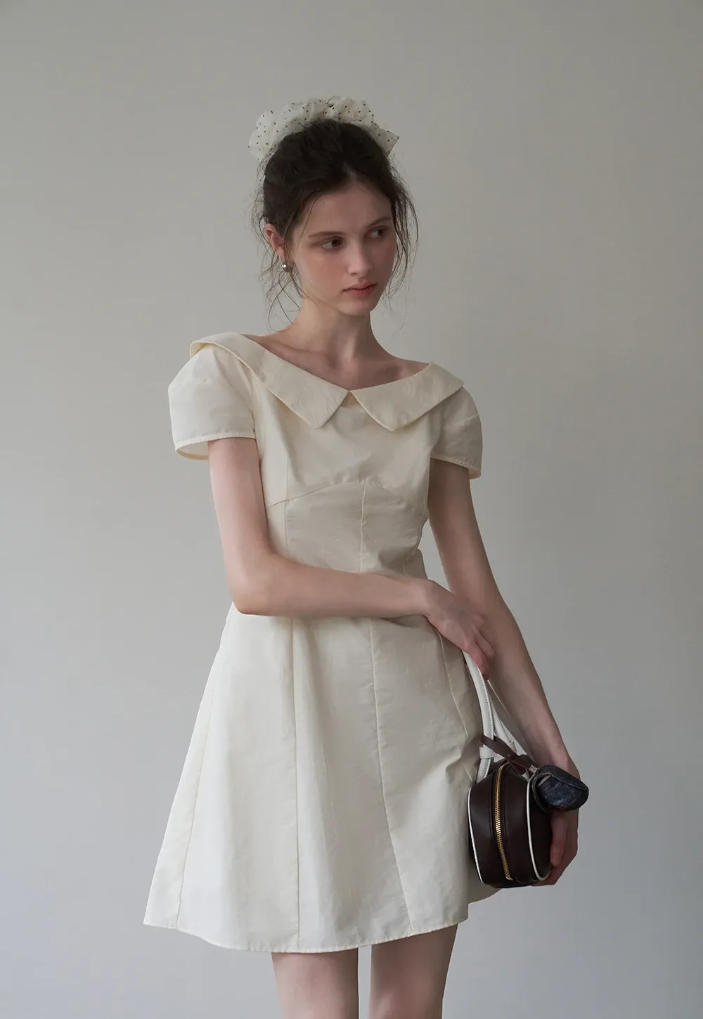 Women’s Sailor-Collar A-Line Mini Dress
