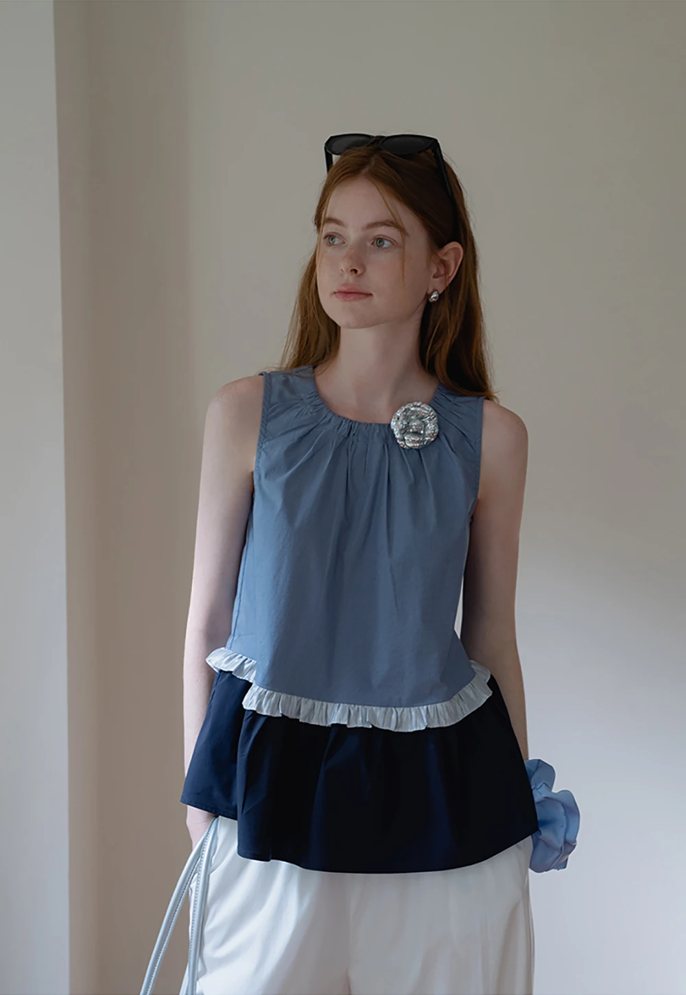 Women’s Layered Ruffle-Hem Sleeveless Vest