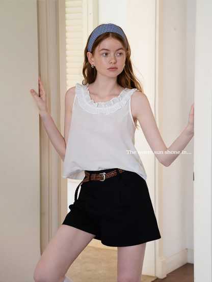Fashionable and versatile solid color plaid wide headband