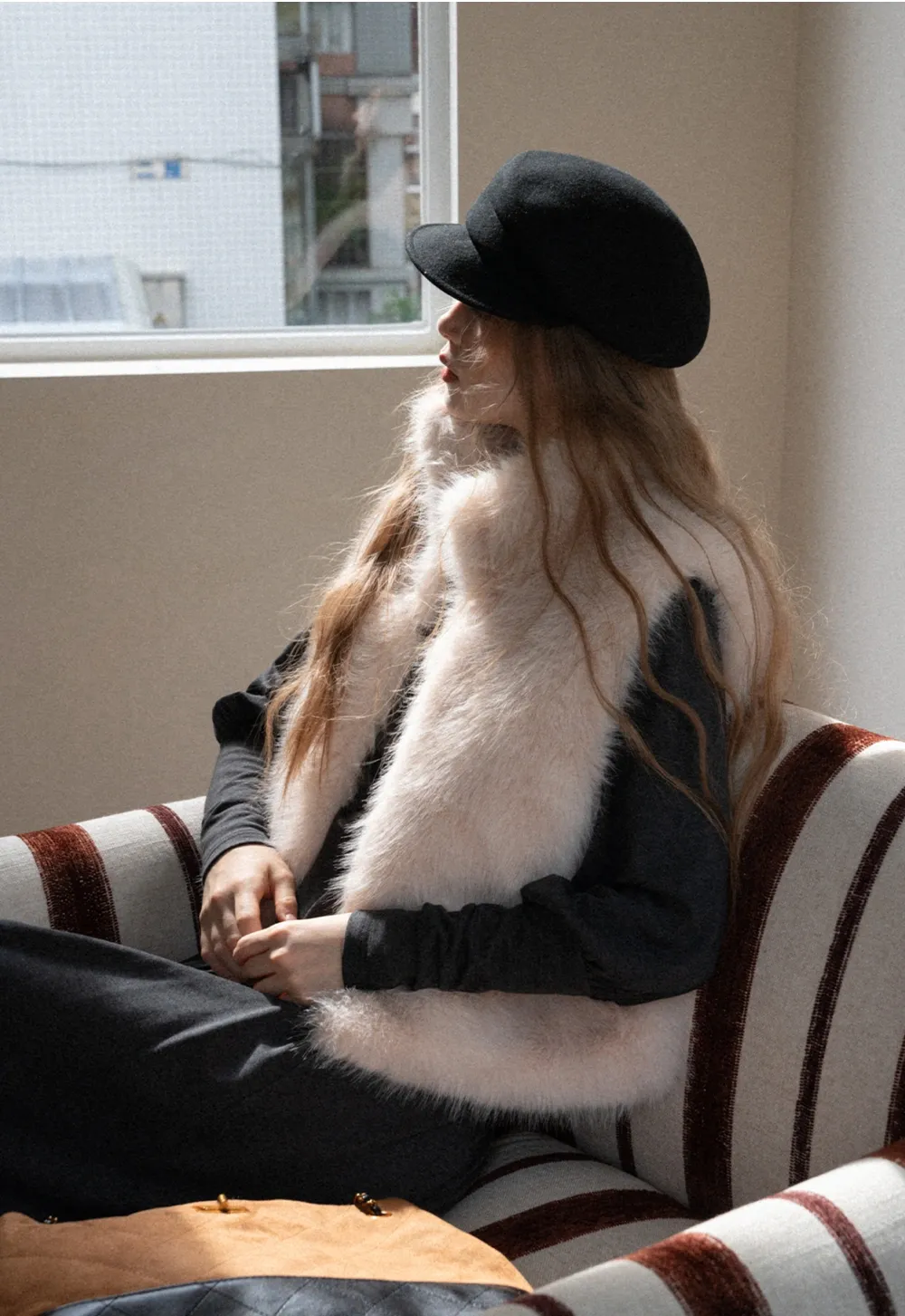 Women Faux Fur Vest Sleeveless