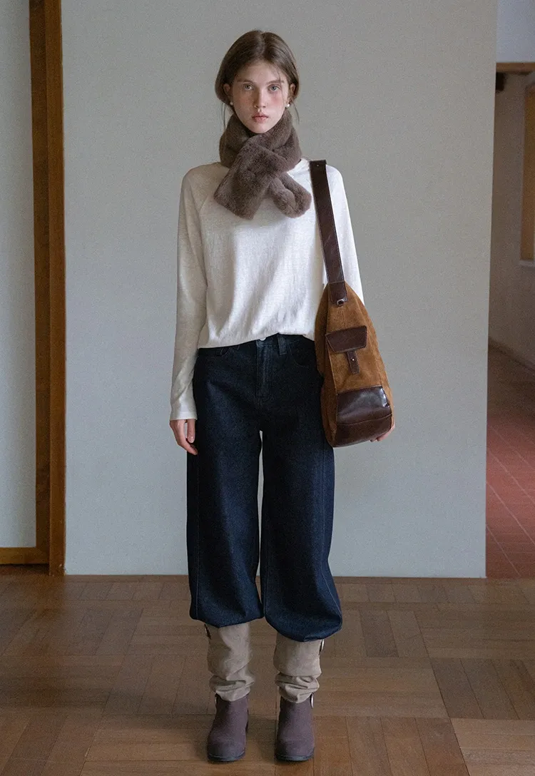 Women’s Basic Crew Neck Long Sleeve Tee