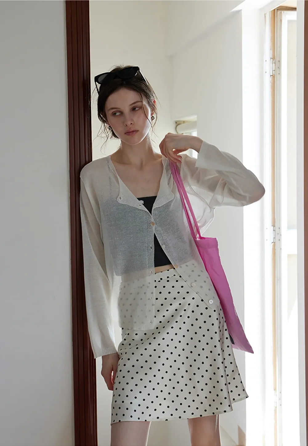 Women’s Lightweight Knit Button Down Cardigan Long Sleeve