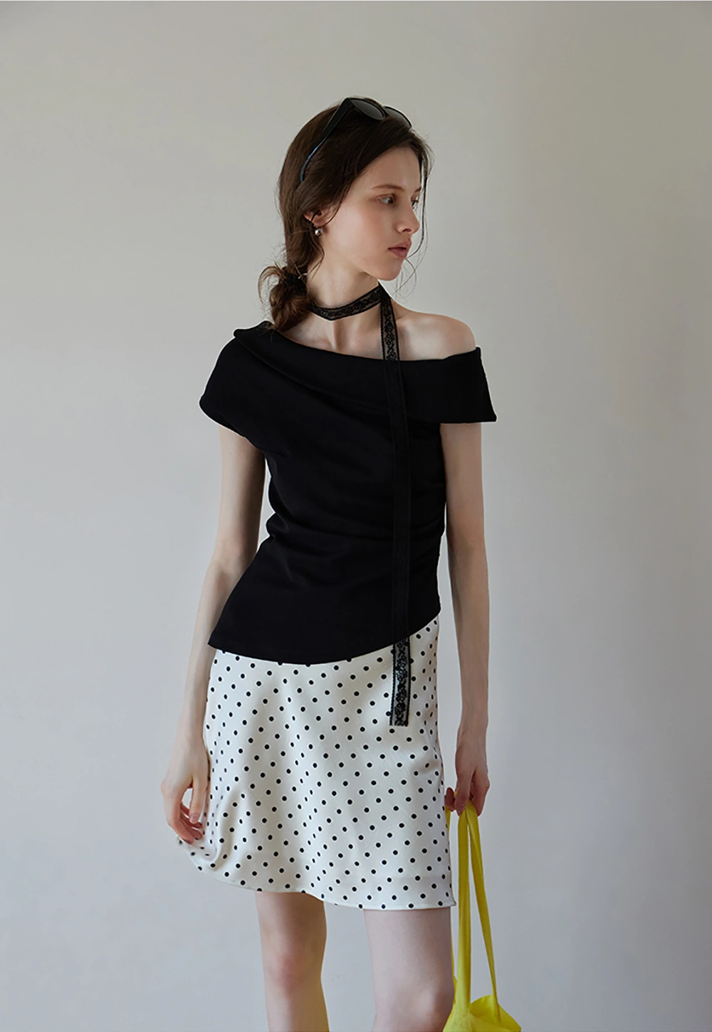 Women’s Asymmetrical Off Shoulder Top