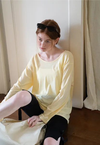 Women's Backless Long Sleeve T-Shirt