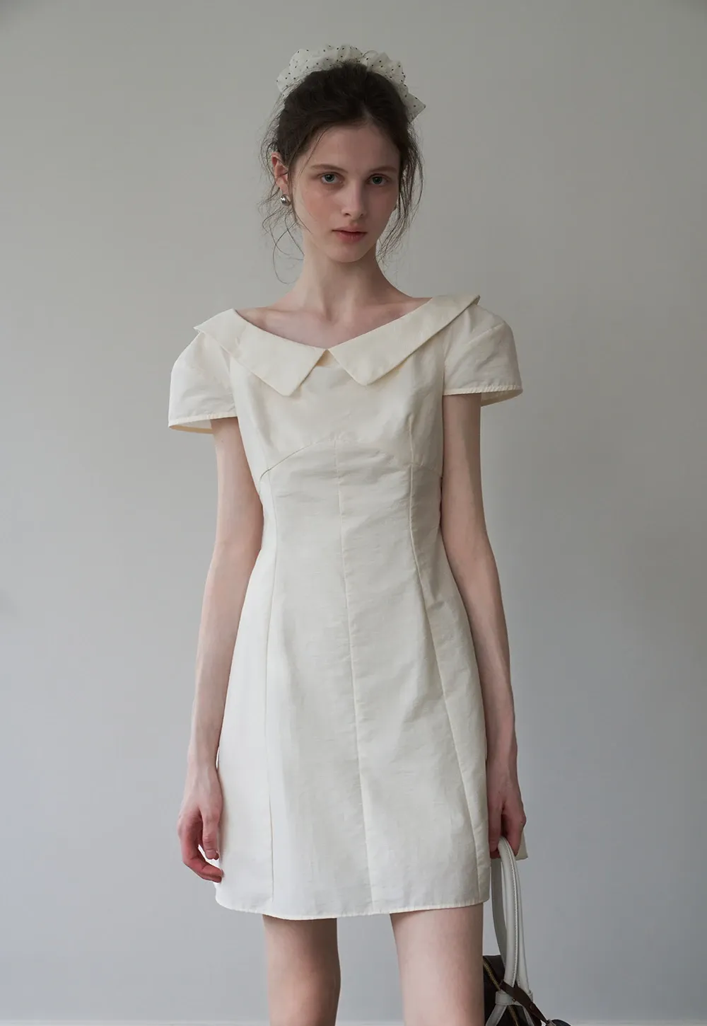 Women’s Sailor-Collar A-Line Mini Dress