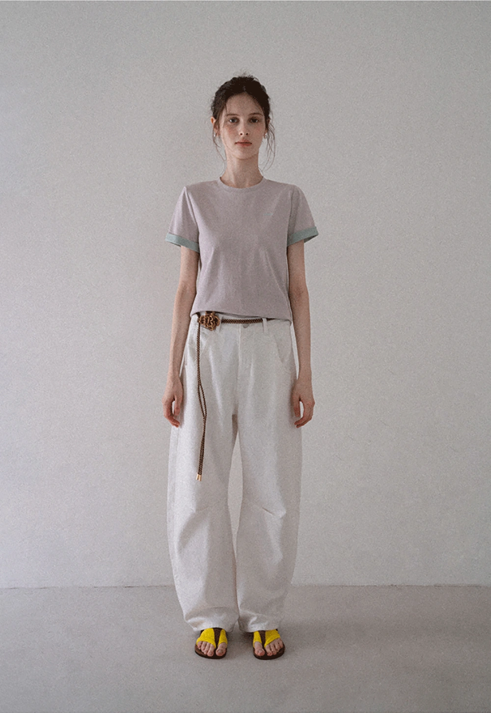 Women's Contrast Trim Crewneck T-Shirt