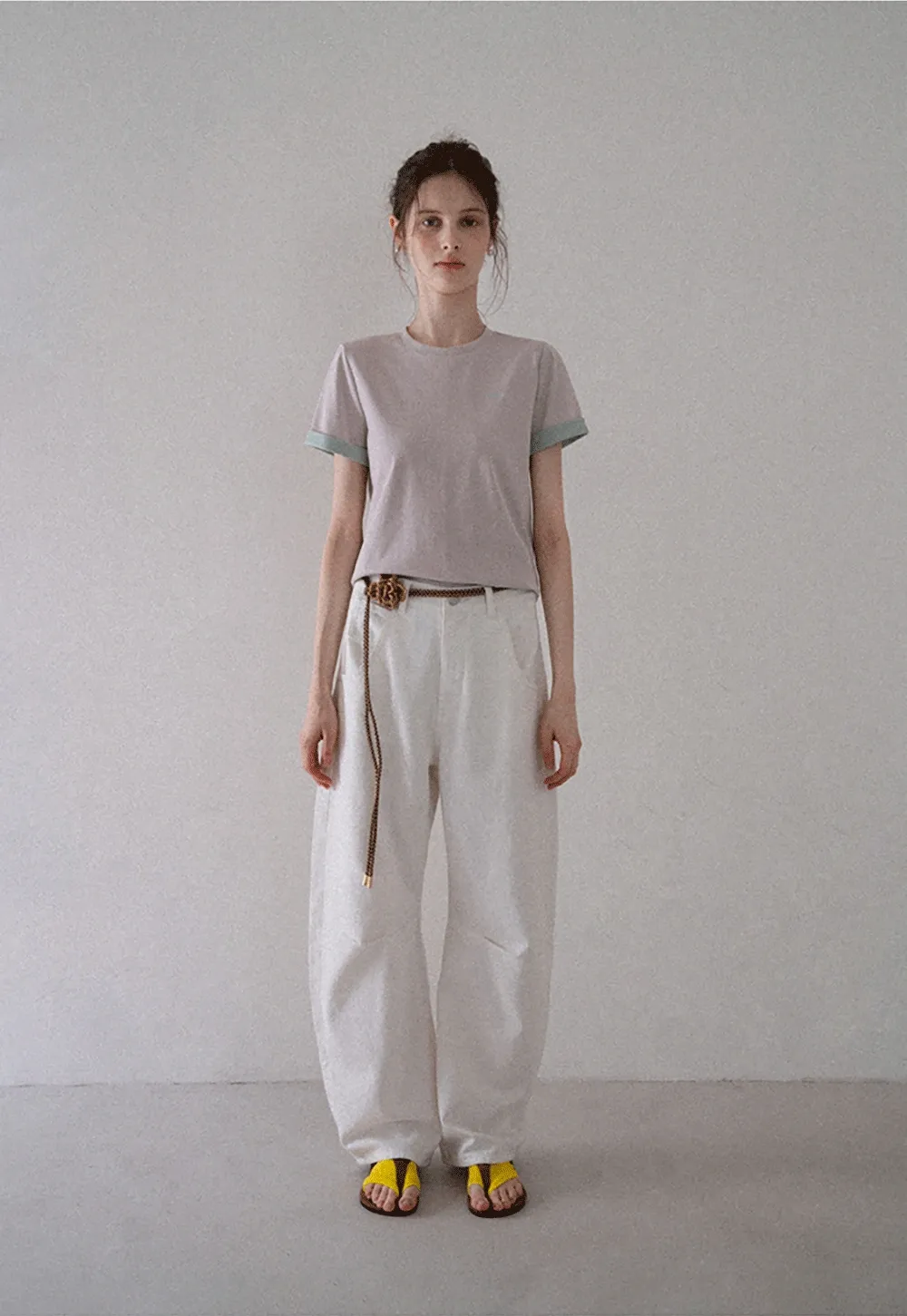 Women's Contrast Trim Crewneck T-Shirt