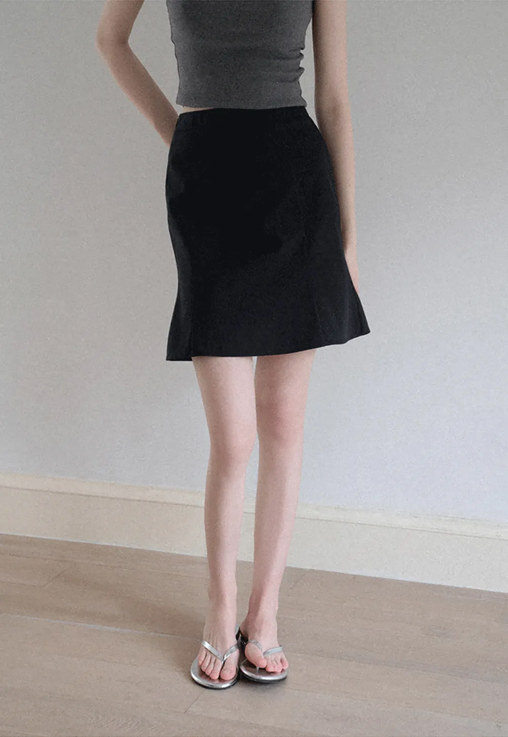 Women's High Waist A-Line Mini Skirt
