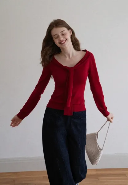 Women Wide‑Leg Denim Pants