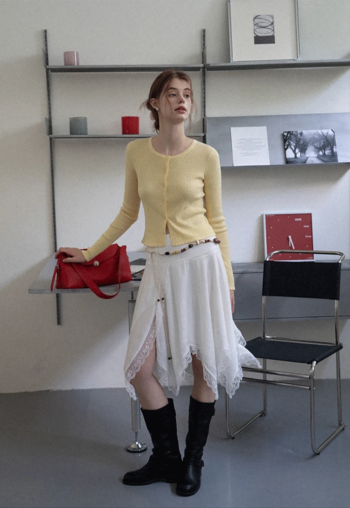 Boho Lace Handkerchief Skirt