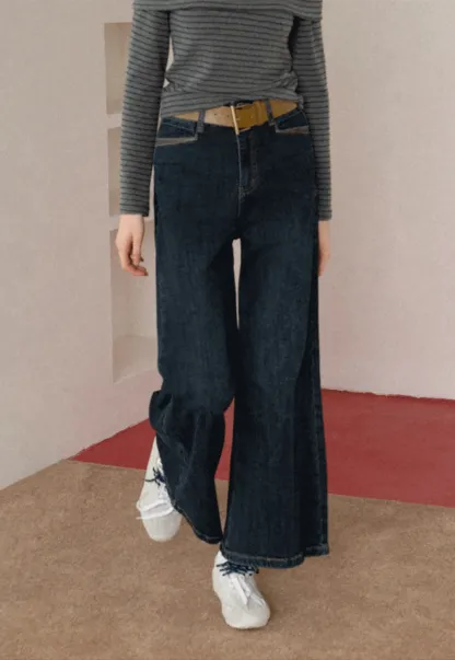Women's High-Waisted Wide Leg Jeans