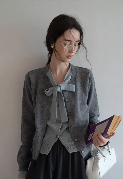 Elegant Button Down Cardigan