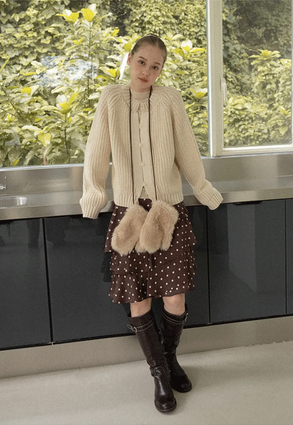 Classic Button Cardigan Women Soft Knitwear