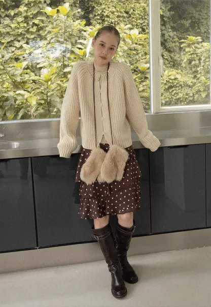 Classic Button Cardigan Women Soft Knitwear