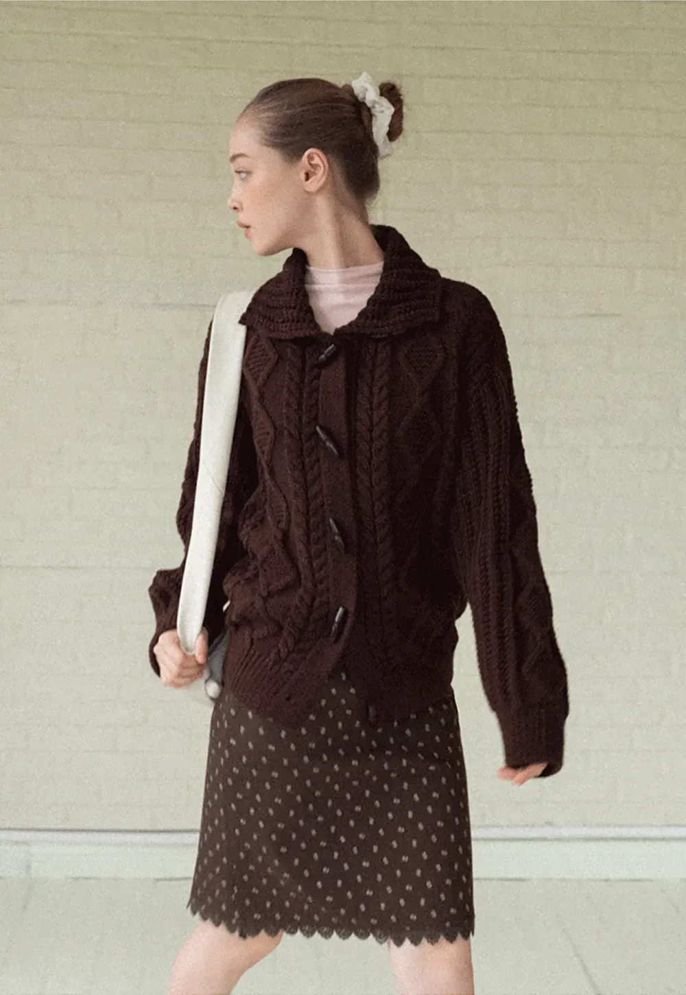 Floral Jacquard Mini Skirt