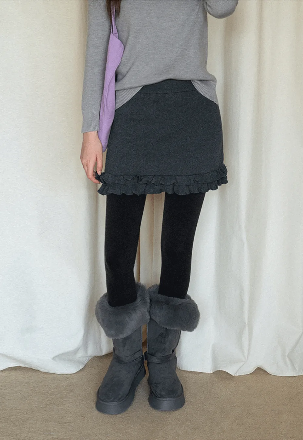 Soft Knit High-Waist Lounge Pants