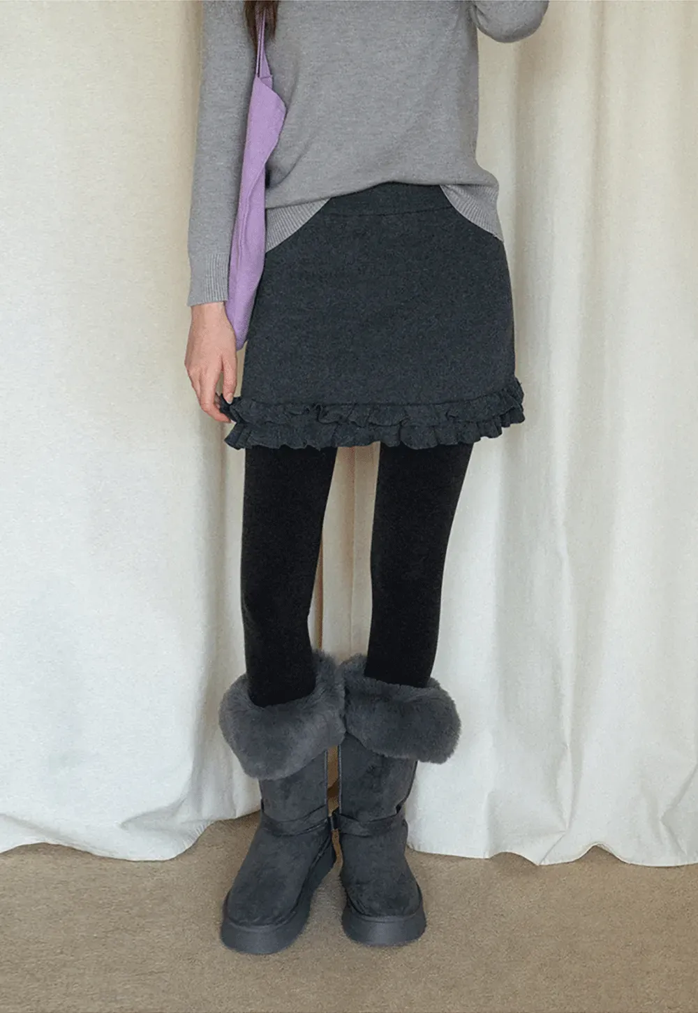 Soft Knit High-Waist Lounge Pants