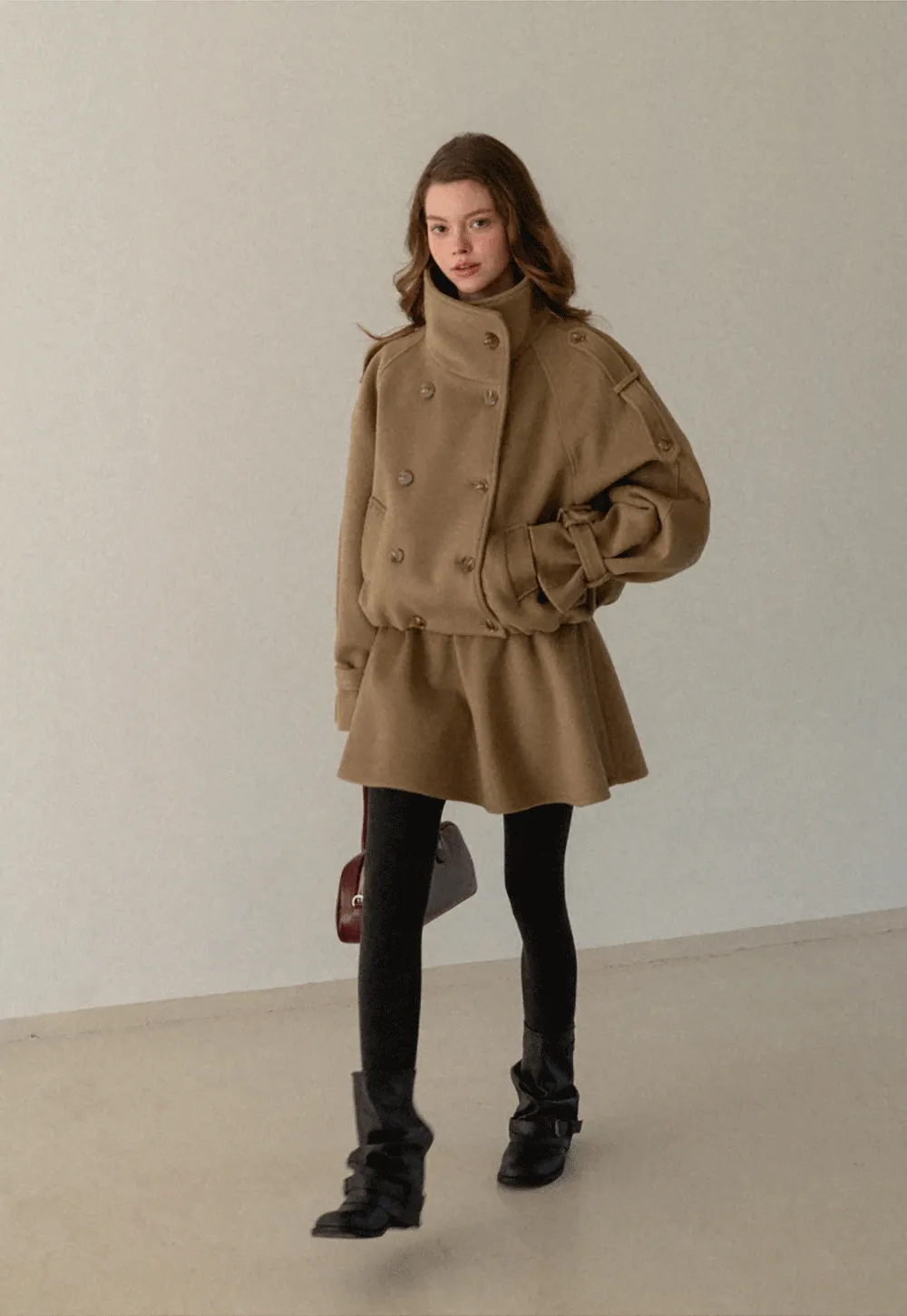 Elegant Jacket and Pleated Skirt Set