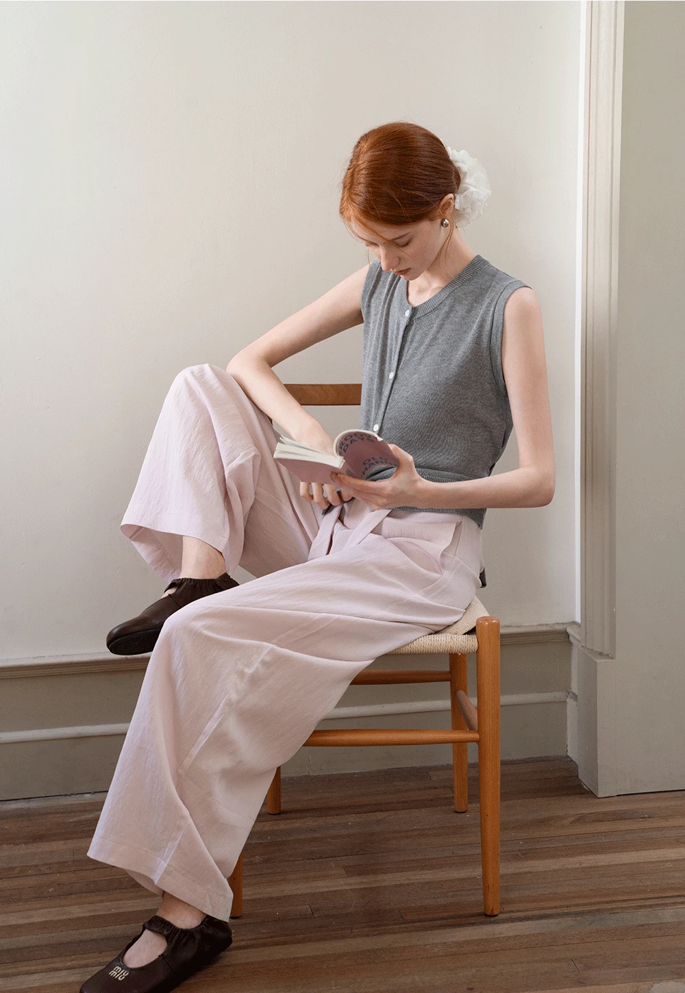 Women's High Waist Balloon Pants with Belted Waist