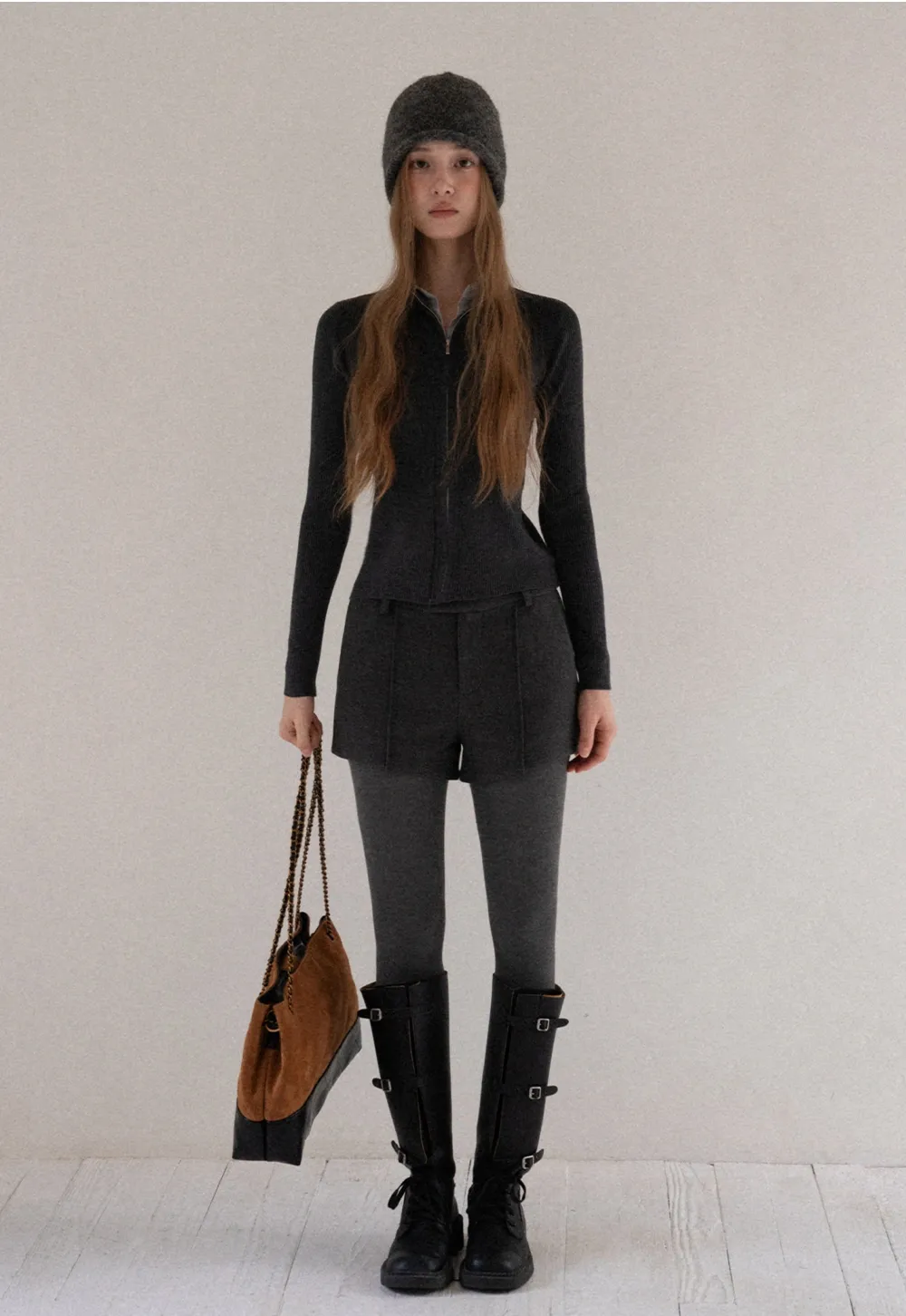 Women Elegant Pleated Shorts with Pockets High Waist