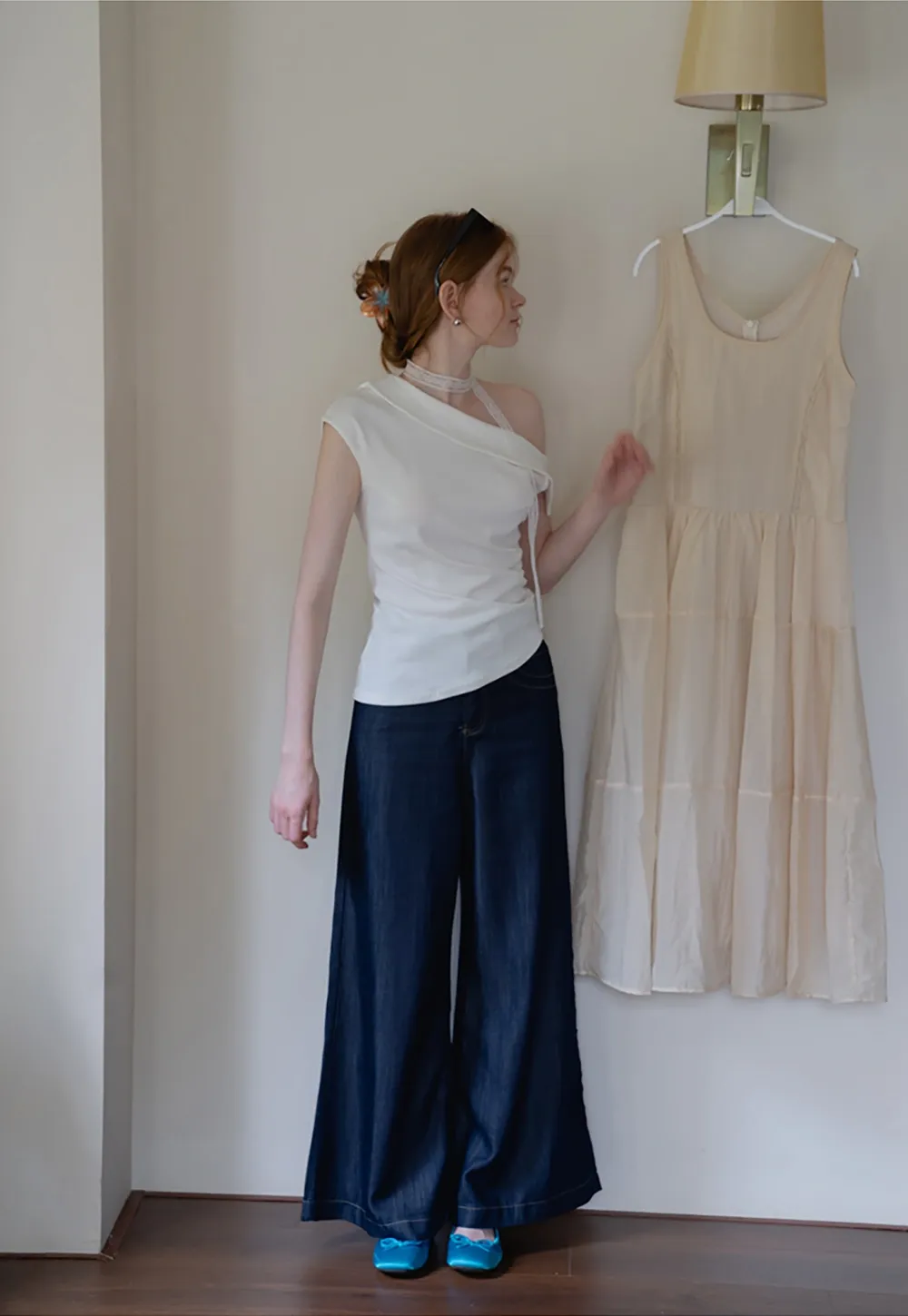 Women’s Asymmetrical Off Shoulder Top